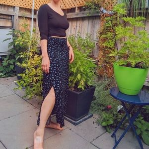 Floral ditsy maxi skirt